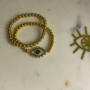 Evil eye Costume jewelry bracelet set
